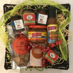 Wow this one will really appeal to the chilli lovers! If your gift recipient LOVES hot food, send them this hamper! Hot Chilli Sauce, Harissa, Coconut Chilli Sauce Spicy Salsa, Chilli Spice pack, Chilli/Paprika crackers, Chilli Mustard and Fiery Chilli Chutney!
