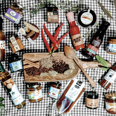 Cook with the flavours of Byron Bay, by gifting this hamper which includes; Award winning pickles and chutneys, rustic mustard, harissa paste, green curry, Rogan Josh curry, spicey dukkah, macadamia oil, peanut satay, flavoursome hot sauce, Davidson’s plum sweet chilli, chipotle, BBQ rub, indigenous flavour infused vinegar and spice paste.