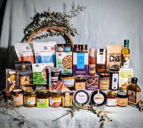Extravagance Byron Bay Hamper is a gift that is sure to bring the wow factor. An absolutely stunning array, showcasing the finest delicacies all sourced from the Byron Bay area and Northern Rivers of NSW. Our gift baskets are thoughtfully wrapped and packed full of product, none of that artificial filler here. This hamper is truly so big, that the surprise of receiving this gift will create everlasting memories