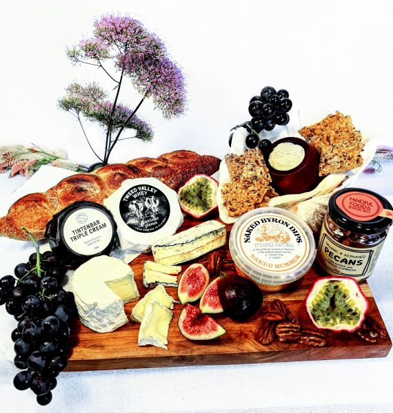 Cheese Hampers!!! Get in touch to organise special chilled hampers – with delicious local dips, cheeses and more? We deliver chilled locally in Byron Bay and the surrounding regions.