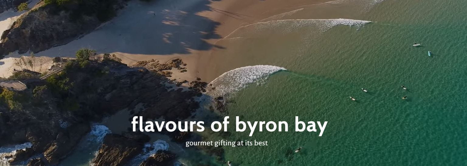 aerial view of the pass - Flavours of Byron Bay - gourmet gifting at its best